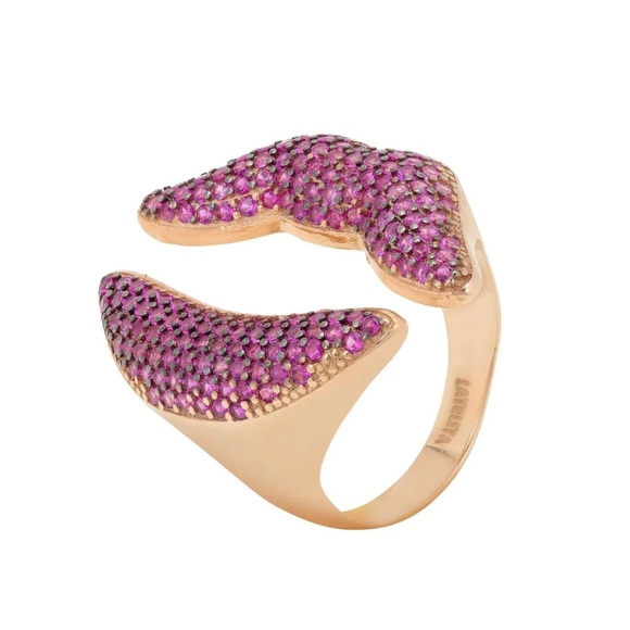 LATELITA KISS ME LIPS RING ROSEGOLD - Picture 2 of 15